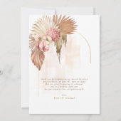 Boho Oasis Mariage Photo Merci ID959 (Dos)