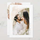 Boho Oasis Mariage Photo Merci ID959 (Devant / Derrière)