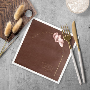 Boho Oasis Orchid Arch Wedding Welkom ID959 Servet