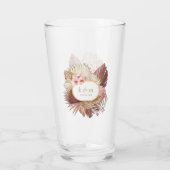 Boho Oasis Wedding Floral Lijst ID959 Glas (Achterkant)