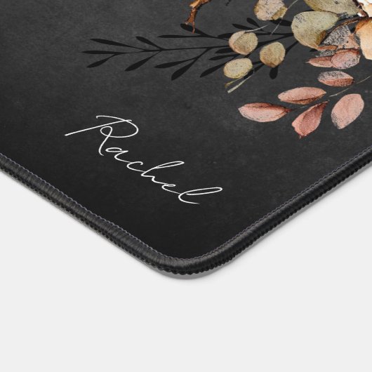 Boho Occidental Aquarelle Florale Monogramme (Coin)