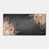 Boho Occidental Aquarelle Florale Monogramme (Recto)