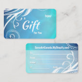 Boho Ocean Salon Spa Cadeau Kaart Visitekaartje (Voorkant / Achterkant)