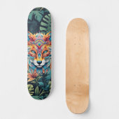 Boho Oerwoud Fox Wide Street Skateboard (Voorkant)