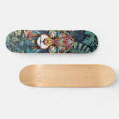 Boho Oerwoud Leeuw Skateboard (Horizontaal)