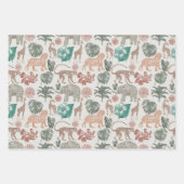 Boho Oerwoud Safari Inpakpapier Vel (Voorkant)