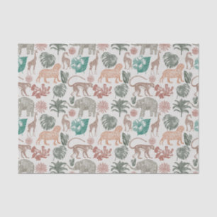 Boho Oerwoud Safari Tissuepapier