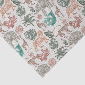 Boho Oerwoud Safari Tissuepapier (Detail)