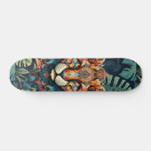 Boho Oerwoud Tijger Skateboard (Horizontaal)