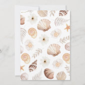 Boho onder het Zee Baby shower Kaart (Achterkant)