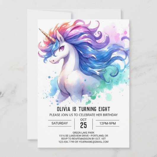 Boho Online Paard Verjaardag Kaart (Voorkant)