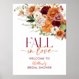 Boho Oogst Herfst Bruiloft Feest Welkomstposter Poster