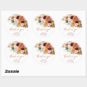 Boho Oogst Herfstliefde Bruidsfeest Stickers (Vel)