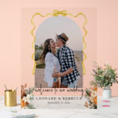 Boho or arc vert Mariage photo Acrylique Signal (Mariage)