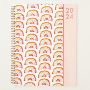 Boho orange arc-en-ciel