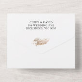 Boho Orchard Pampas Grass All in One Invitation (Verso)