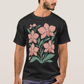 Boho Orchide Bloem Botanische Tuinierder Tuinieren T-shirt
