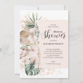 Boho Orchids Palms Vrijgezellenfeest Kaart (Voorkant)