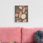 Boho Organic Stone Boulders Collage Canvas Afdruk (Insitu (Woonkamer))