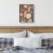 Boho Organic Stone Boulders Collage Canvas Afdruk (Insitu (Slaapkamer))