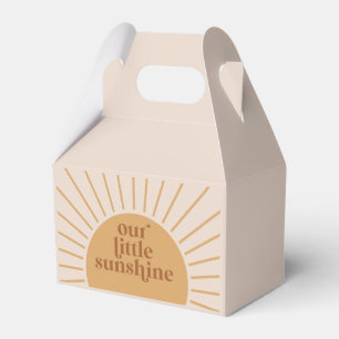 Boho Our Little Sunshine Verjaardag Bedankdoosjes