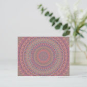 Boho oval mandala briefkaart (Staand voorkant)
