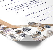 Boho paardebloem Pagan Handfasting Certificaat Poster (Hoek)