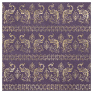Boho Paars en Gold Peacock Stof