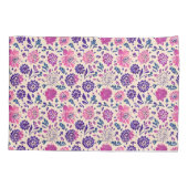 Boho Paars Floral Botanical Kussensloop (Achterkant)