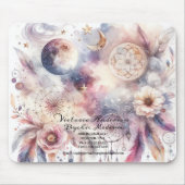 Boho Paarse Dreamcatcher Psychische Lezen Logo Muismat (Voorkant)