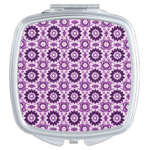 Boho Paarse geometrische bloemenpatroon