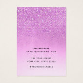 Boho Paarse glitter sieraden oorbel display kaart (Achterkant)