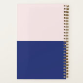 Boho Paarse Roze Vorm & Script Naam Notitieboek (Achterkant)