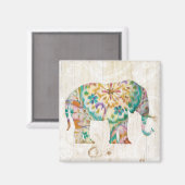 Boho Paisley Elephant I Magneet (Voorkant / Achterkant)
