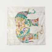 Boho Paisley Elephant I Wandkleed (Voorkant)