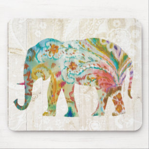 Boho Paisley Elephant II Muismat
