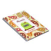 Boho Paisley et rétro carnet de recette de (Côté Droit)