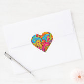 Boho Paisley Hart Sticker (Envelop)