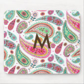 Boho Paisley Multicolor girly Muismat (Voorkant)
