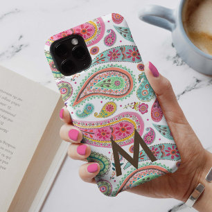 Boho Paisley Multicolor meisjesachtig patroon mono iPhone 13 Hoesje