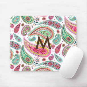 Boho Paisley Multicolor meisjesachtig patroon mono Muismat