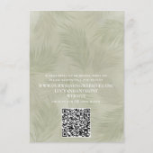 Boho Palm laat Botanische Chronologie QR Code Deta Informatiekaartje (Achterkant)
