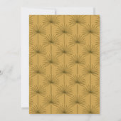 Boho Palm Leaf Botanique Jaune Invitation pour une (Dos)