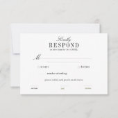 Boho Palm Leaf Greenery RSVP horizontaal (Voorkant)