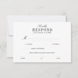 Boho Palm Leaf Greenery RSVP horizontaal Kaartje