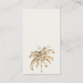 Boho Palm Sailboat Luier Raffle Baby Shower Informatiekaartje (Achterkant)