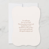 Boho Pampas Baby shower Invitation fille (Dos)