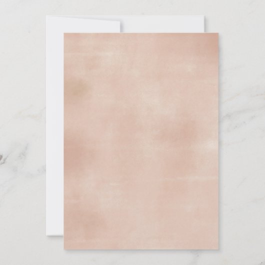 Boho Pampas Blonde Girl First Communion Invitation (Dos)