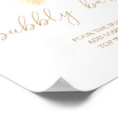 Boho pampas - bubbelbar poster (Hoek)