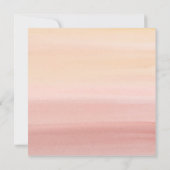 Boho Pampas Chic Baby shower Invitation pour fille (Dos)